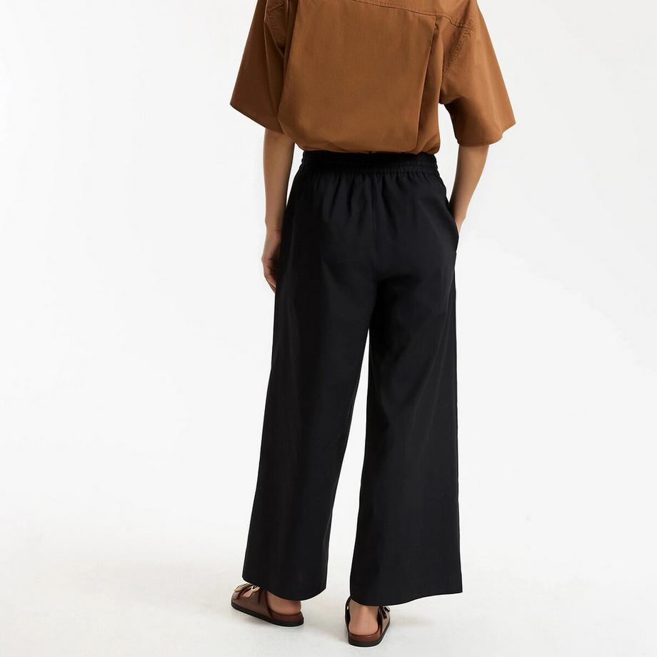 La Redoute Collections Pantaloni ampi con elastico in vita e coulisse  