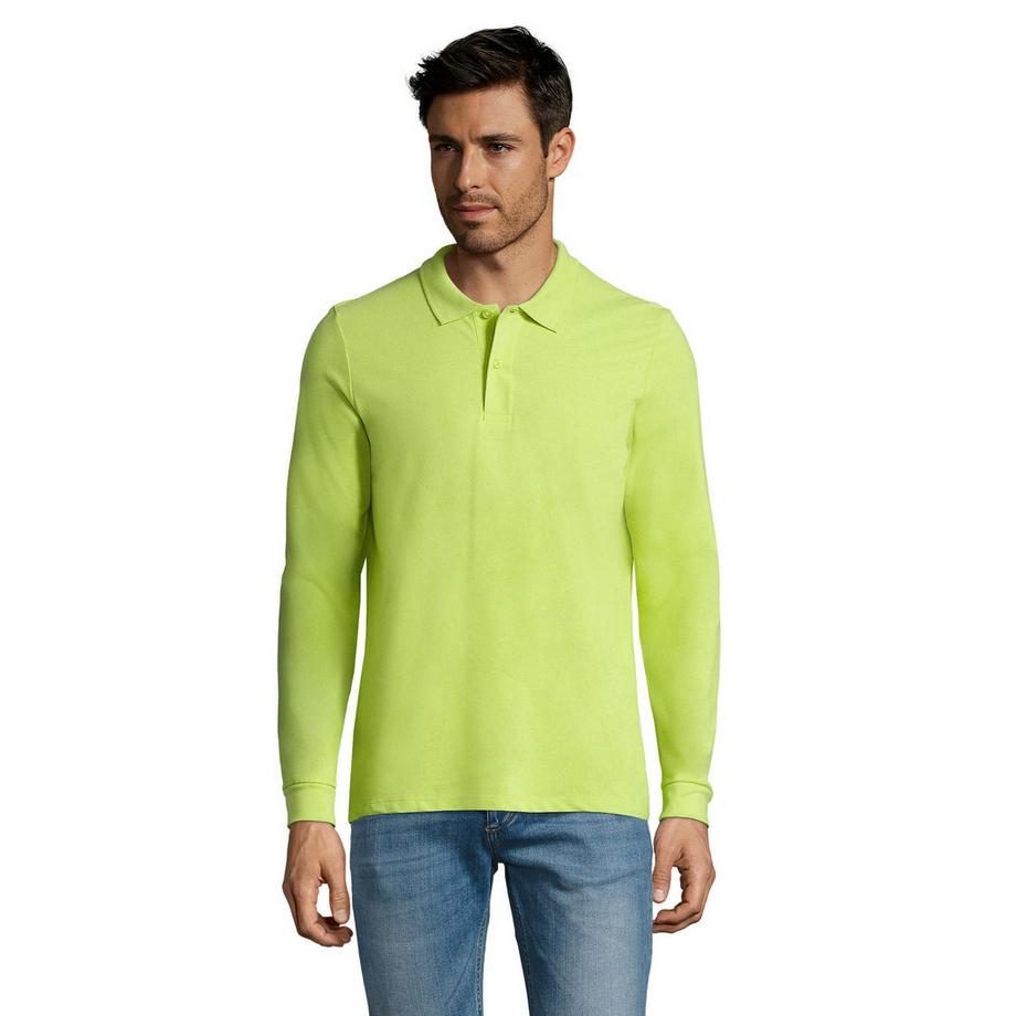 Perfect Maglietta Polo Semplice Manica Lunga