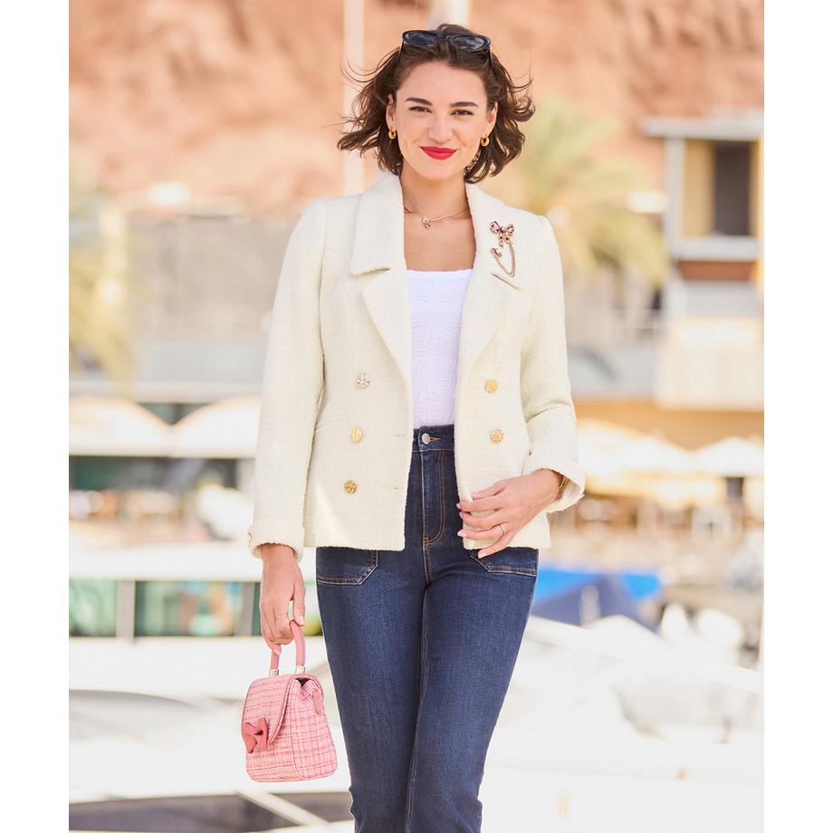 Joe Browns Gefütterte Boucléjacke mit Reverskragen  