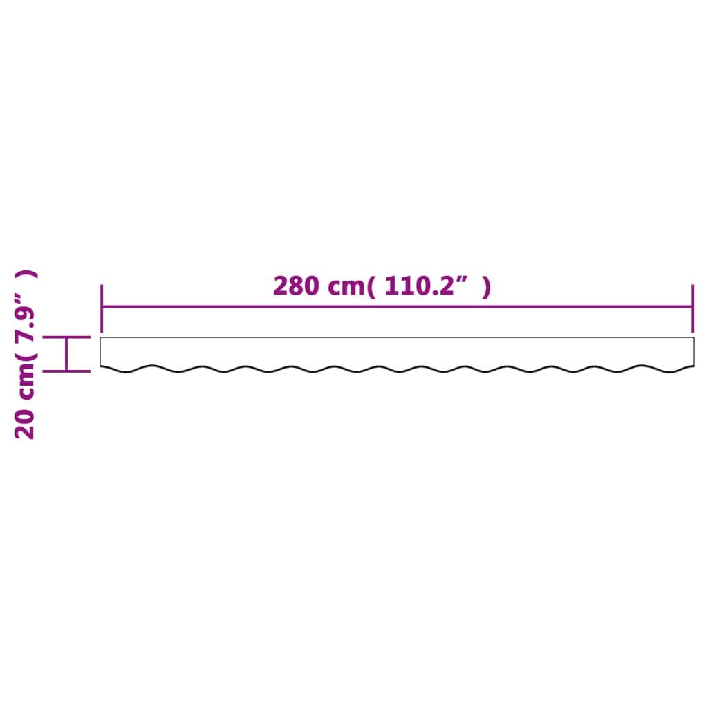 VidaXL Tissu de cantonnière d’auvent de remplacement tissu  