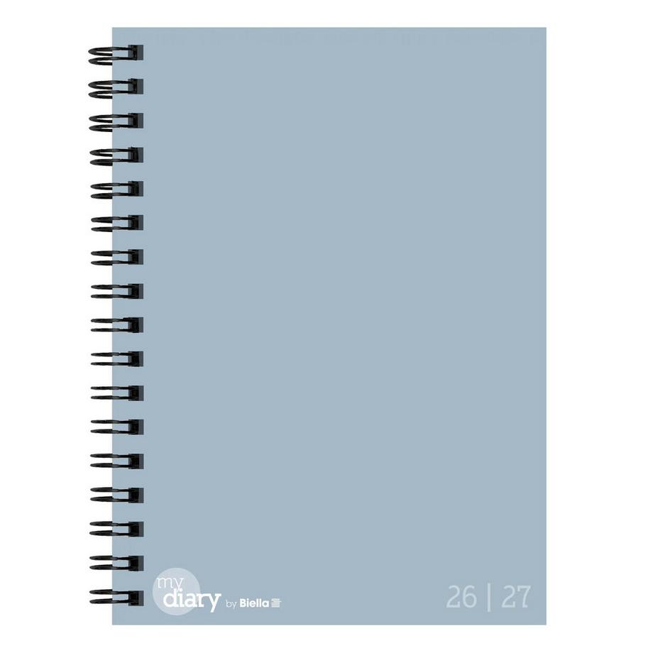 Biella Agenda scolaire mydiary Wire-O 3½ jours par page, bleu clair  