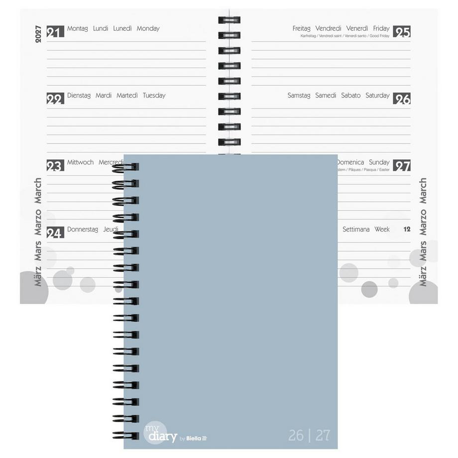 Schüleragenda mydiary Wire-O 3½ Tage pro Seite,