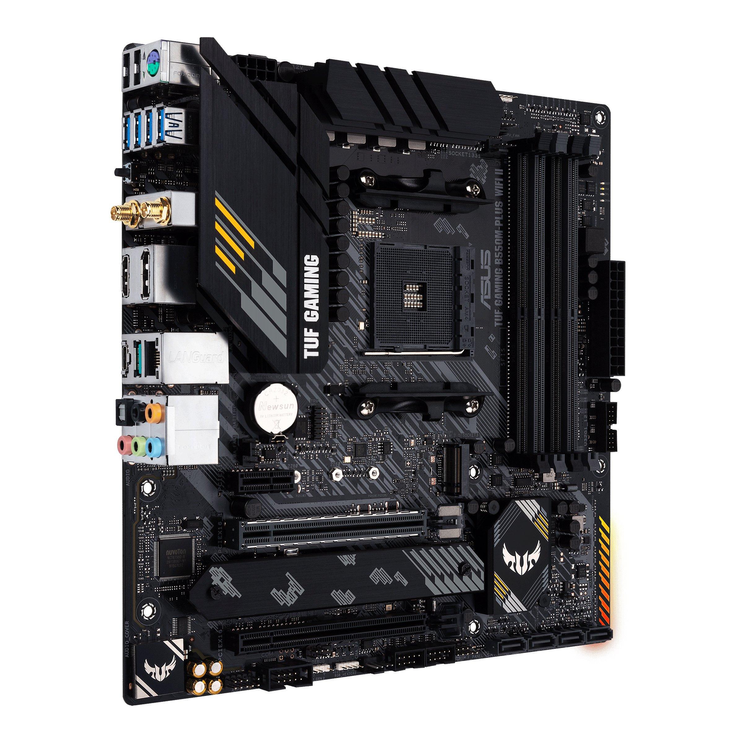 ASUS  TUF GAMING B550M-PLUS WIFI II AMD B550 Socket AM4 micro ATX 