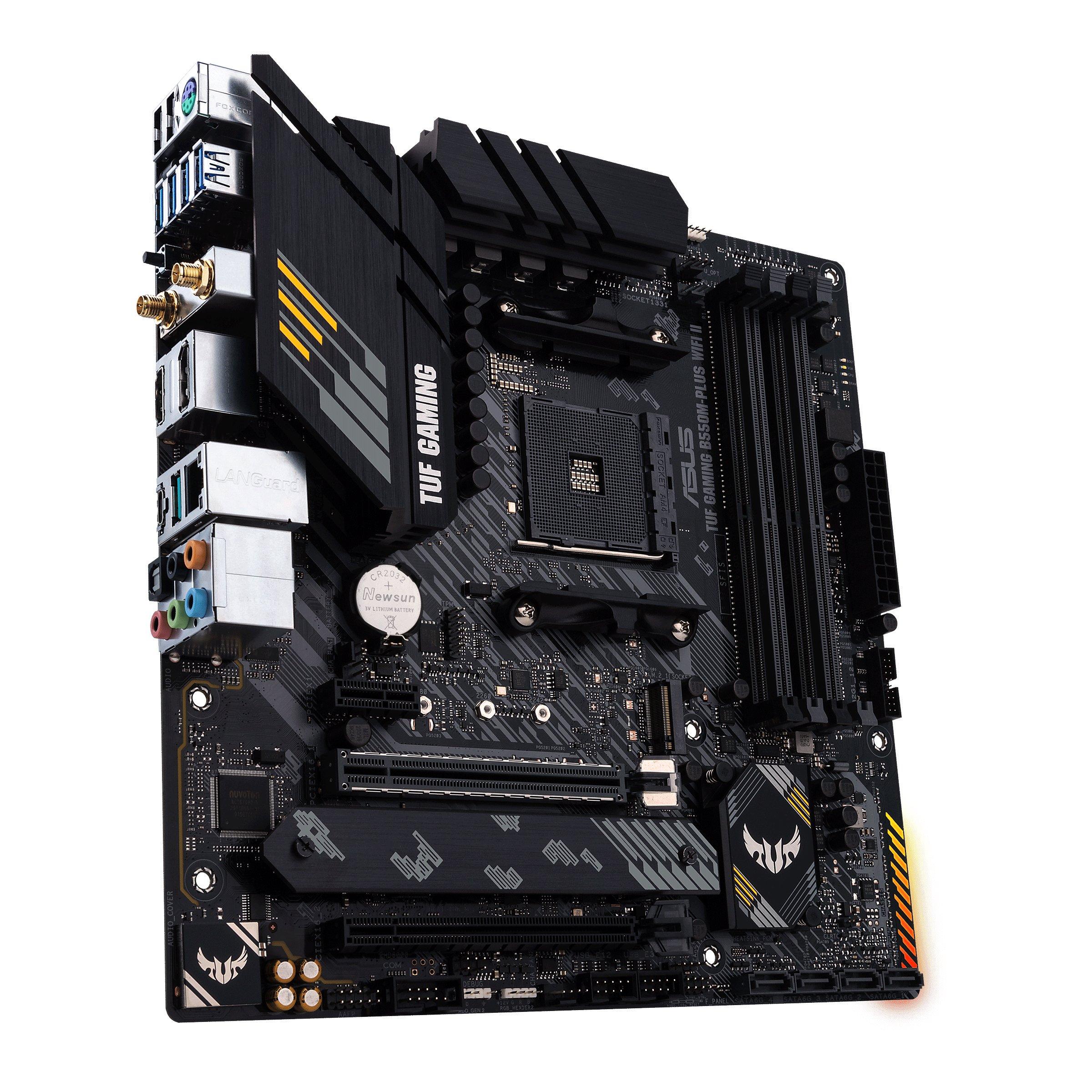 ASUS  TUF GAMING B550M-PLUS WIFI II AMD B550 Socket AM4 micro ATX 