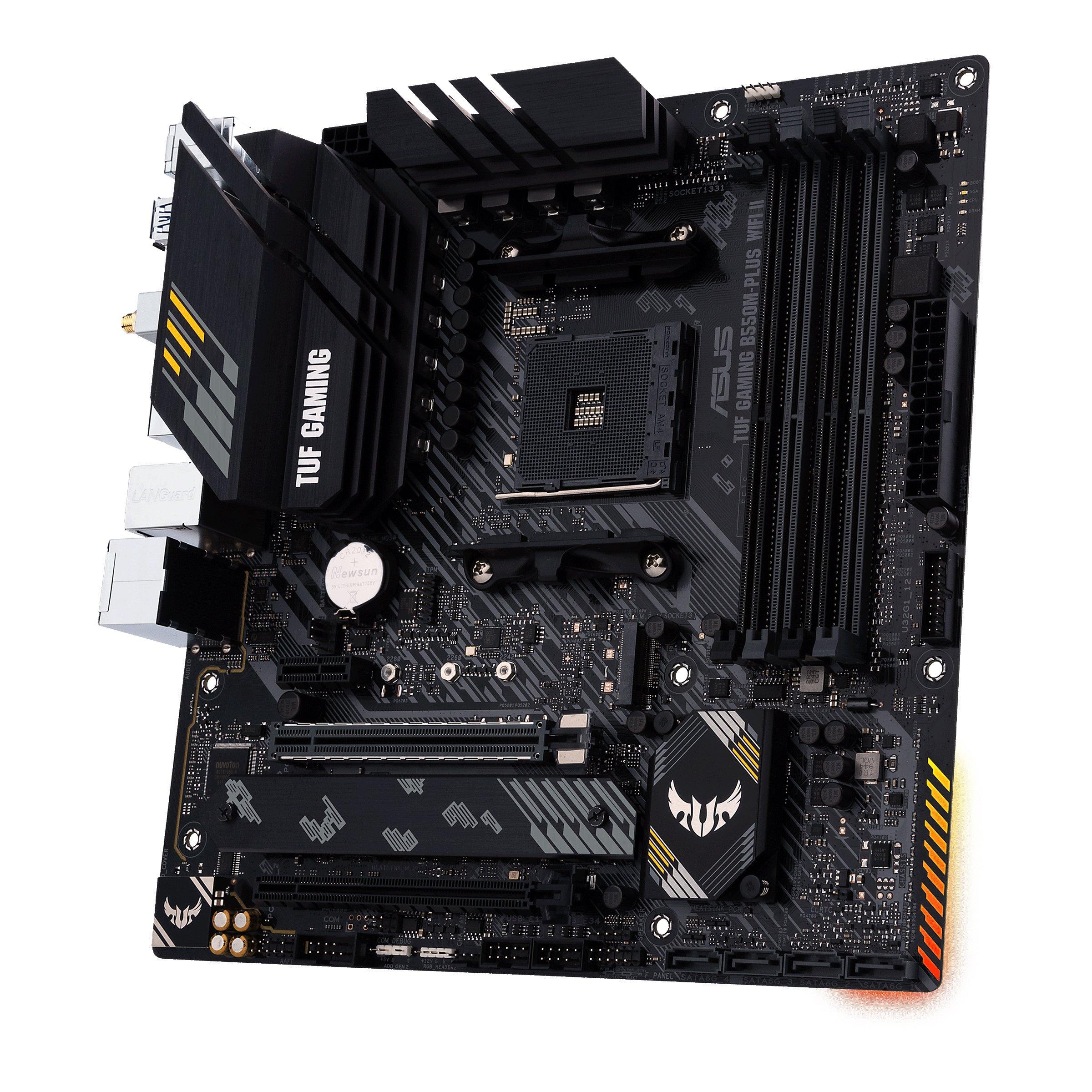 ASUS  TUF GAMING B550M-PLUS WIFI II AMD B550 Socket AM4 micro ATX 