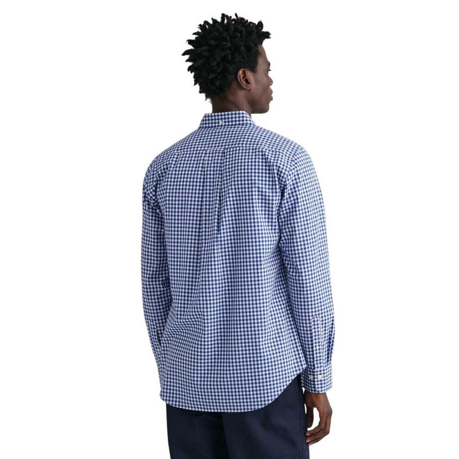 GANT  Camicia Regolare Percalle, A Quadretti 