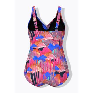 Ulla Popken Costume da bagno effetto incrociato coppe morbide riciclato  