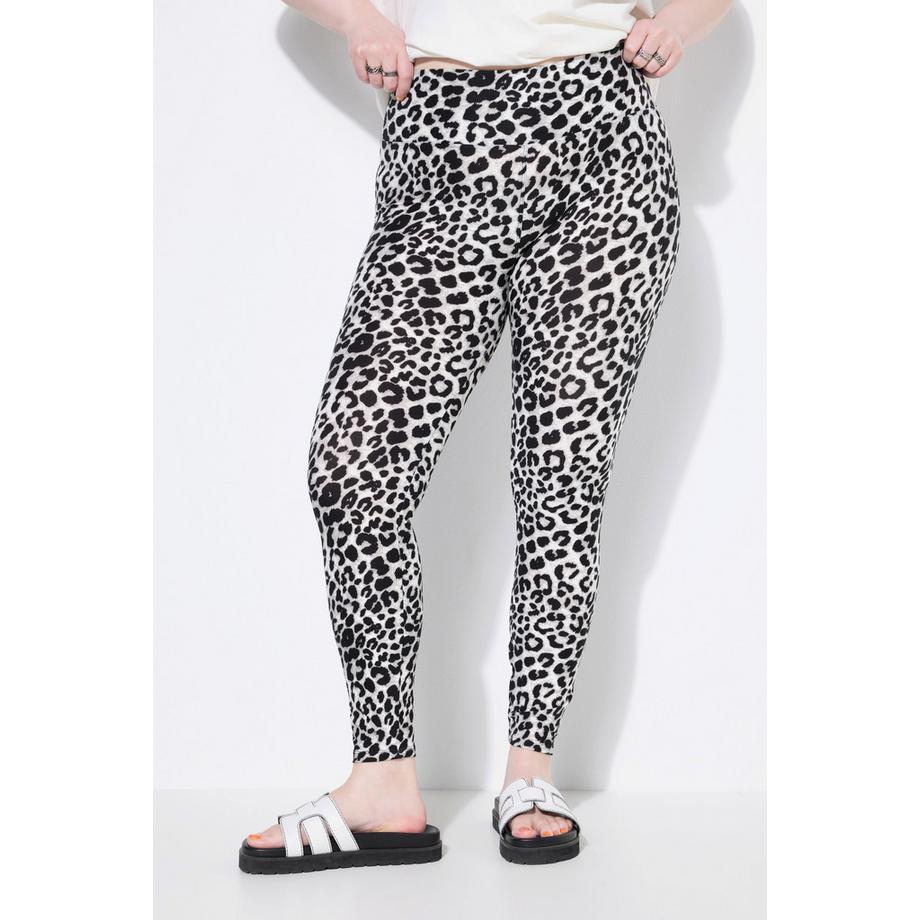 Studio Untold Leggings Stampa Leopardata Taglio Aderente  