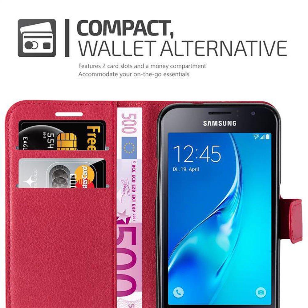 Cadorabo  Hülle für Samsung Galaxy J1 2015 Standfunktion, Kartenfach 