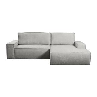 PASCAL MORABITO Canapé d'angle conible en tissu bouclette AMELIA de PASCAL MORABITO Angle droit  
