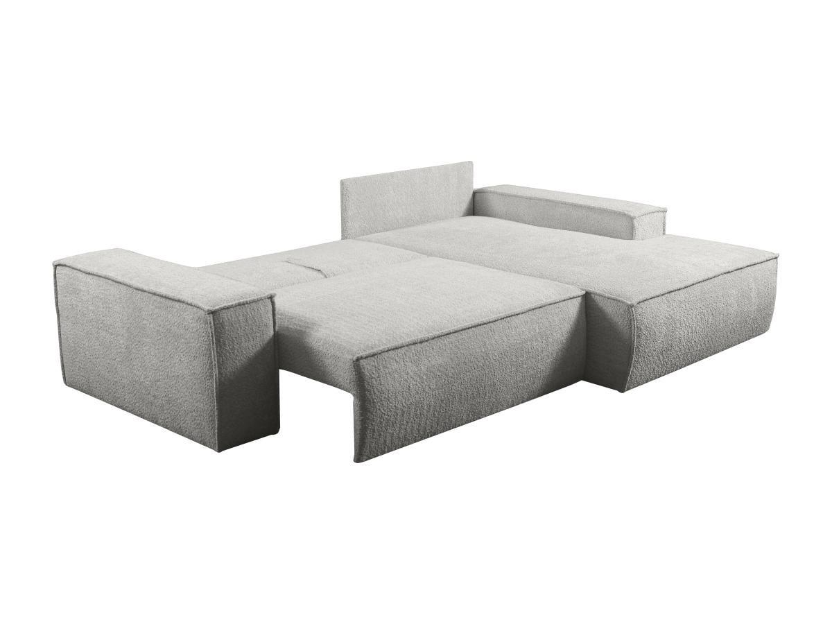 PASCAL MORABITO Canapé d'angle conible en tissu bouclette AMELIA de PASCAL MORABITO Angle droit  