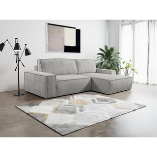 PASCAL MORABITO Canapé d'angle conible en tissu bouclette AMELIA de PASCAL MORABITO Angle droit  