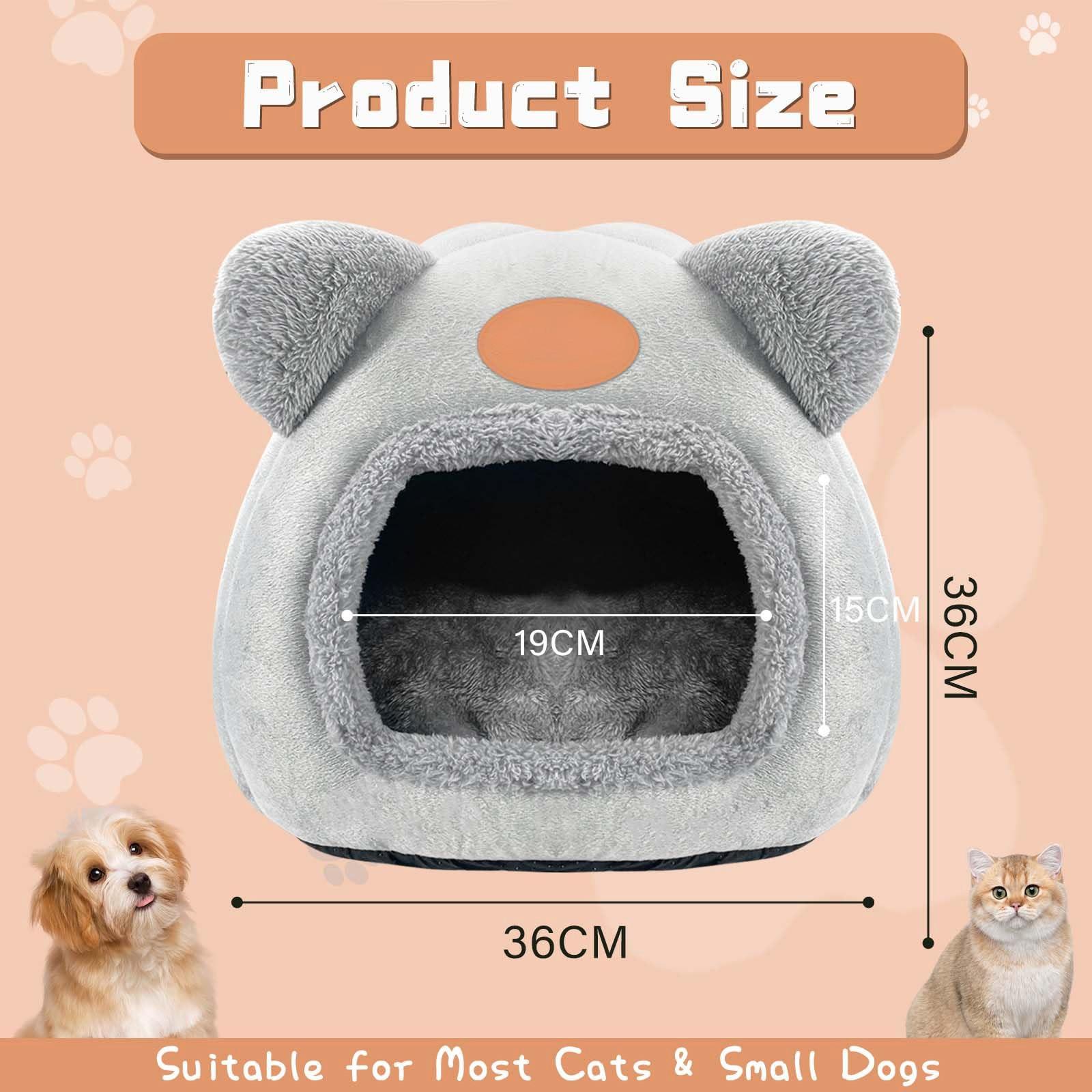 Alopini  Lits chauds grotte pour chats Lits apaisants pour chats et petits chiens Dormir 