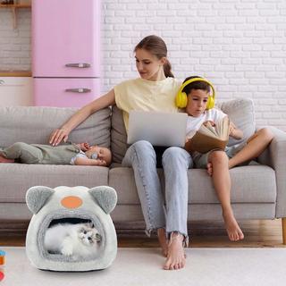 Alopini  Lits chauds grotte pour chats Lits apaisants pour chats et petits chiens Dormir 