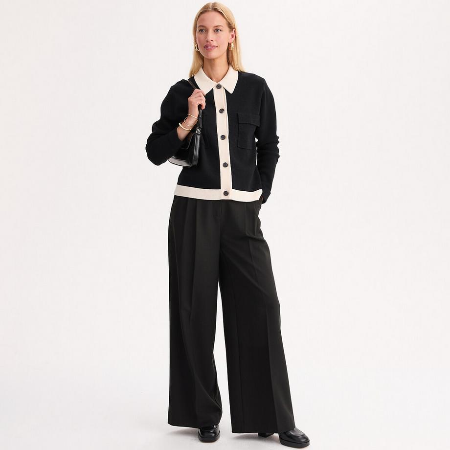 La Redoute Collections Cardigan col polo  