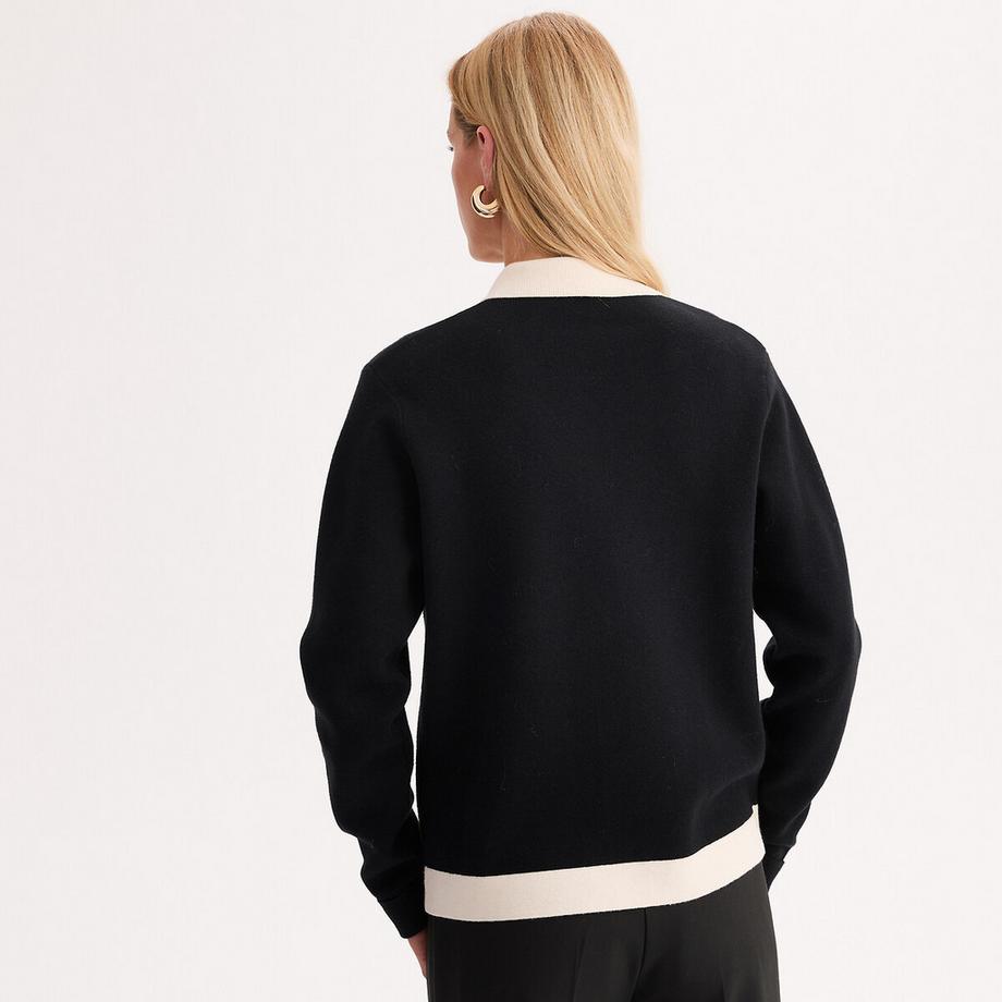 La Redoute Collections Cardigan col polo  