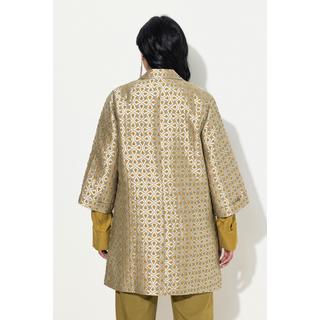 Ulla Popken Jacquard Jacke A-Linie Reverskragen 3/4 Arm  