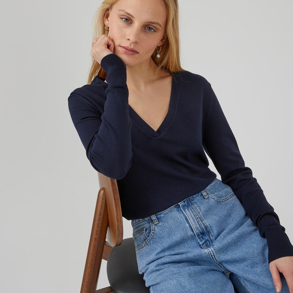 La Redoute Collections  Pullover mit V-Ausschnitt 