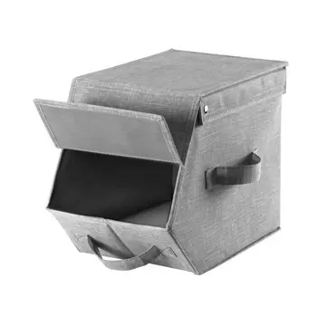 Aufbewahrungsbox mit Deckel und Klappdeckel - L19 cm
