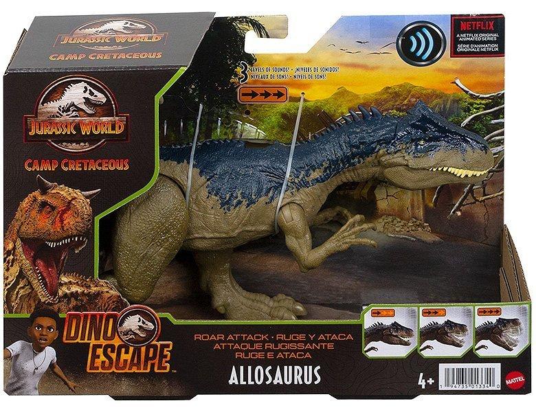 Mattel  Jurassic World Brüllattacke Allosaurus 