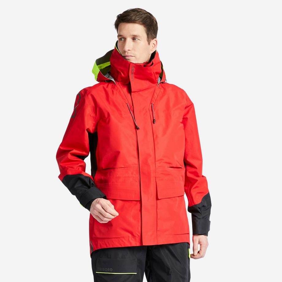 Wind- und wasserdichte Segeljacke , Offshore 900, Rot