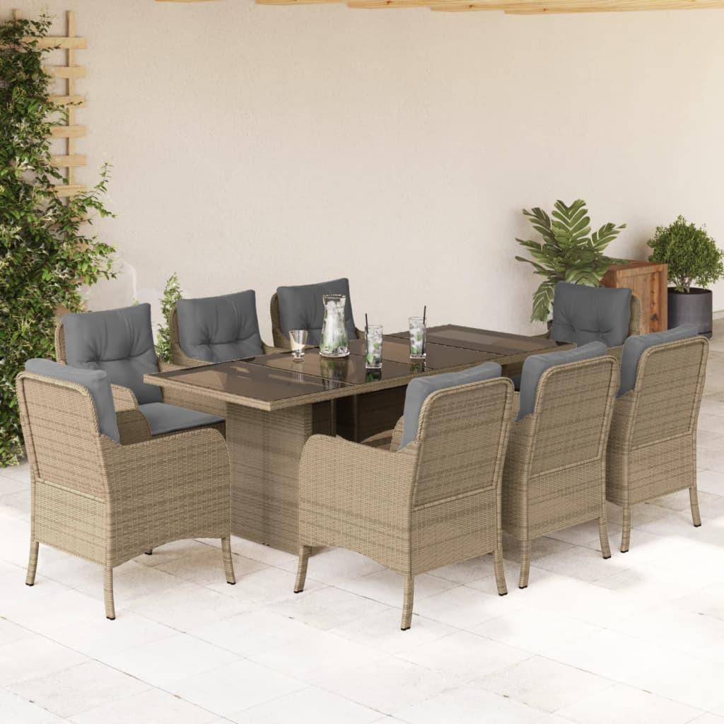 VidaXL set da pranzo da giardino Polirattan  