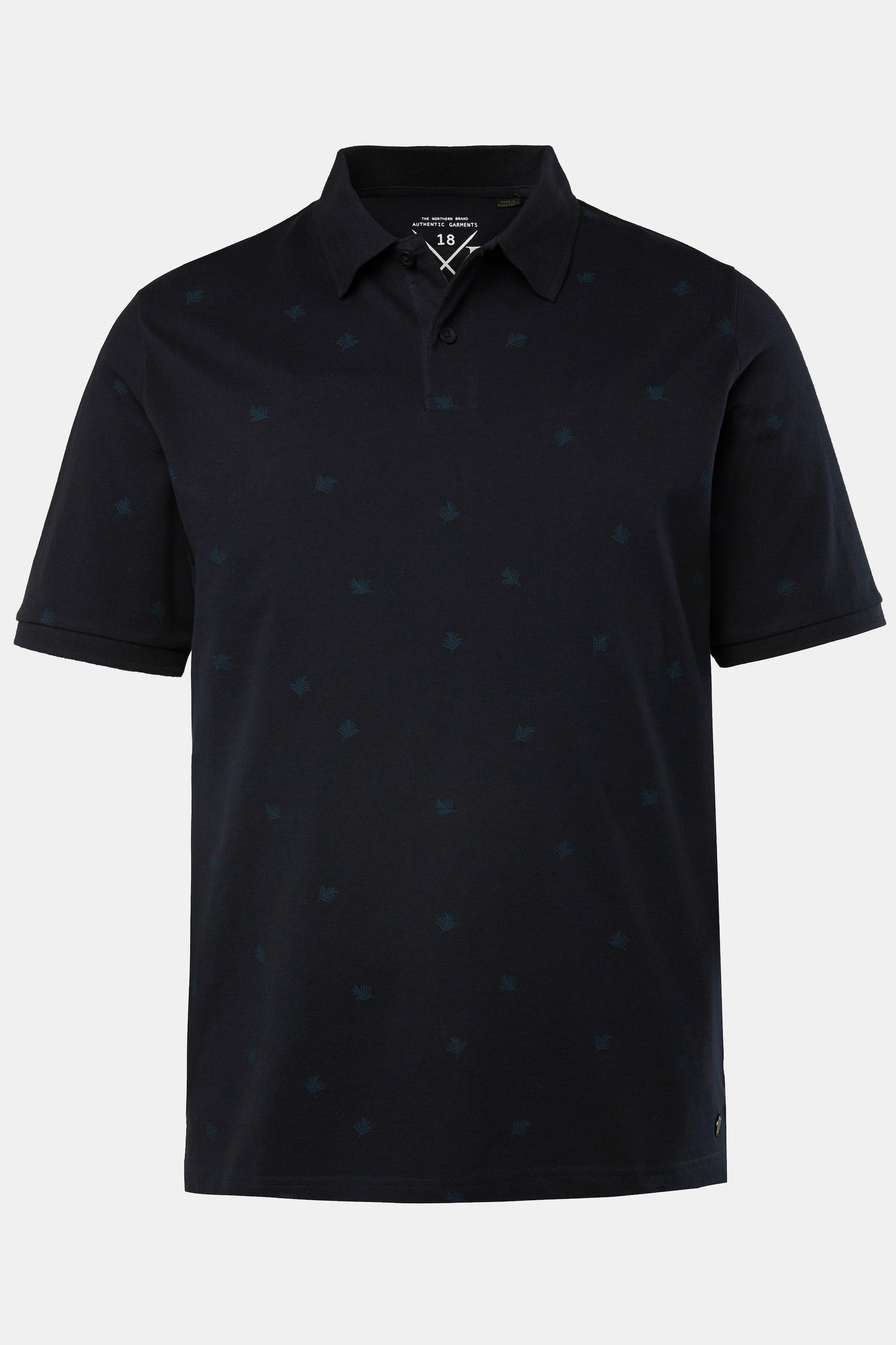 JP1880 Polo Halbarm Pique Minimalmuster  