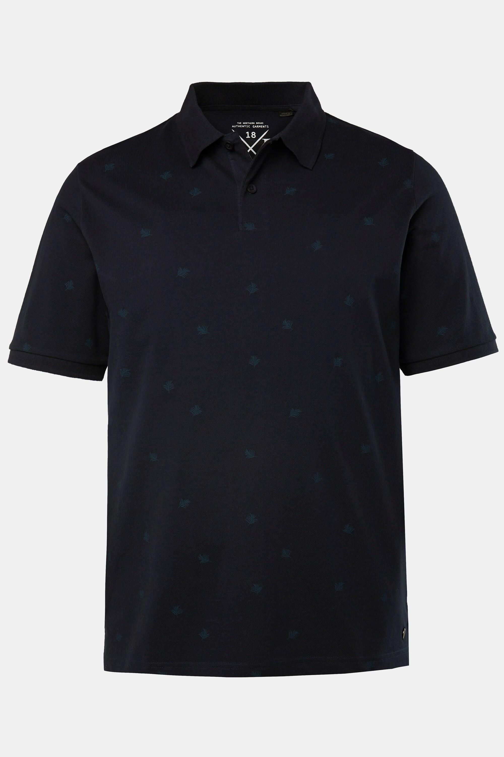 JP1880 Polo Halbarm Pique Minimalmuster  