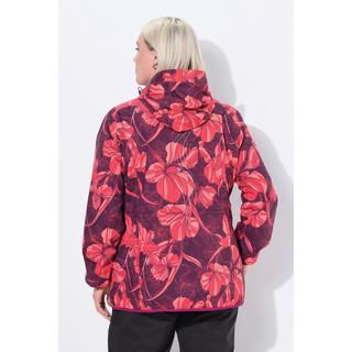 Ulla Popken Giacca Antipioggia Leggera Impermeabile Ripiegabile con Cappuccio  