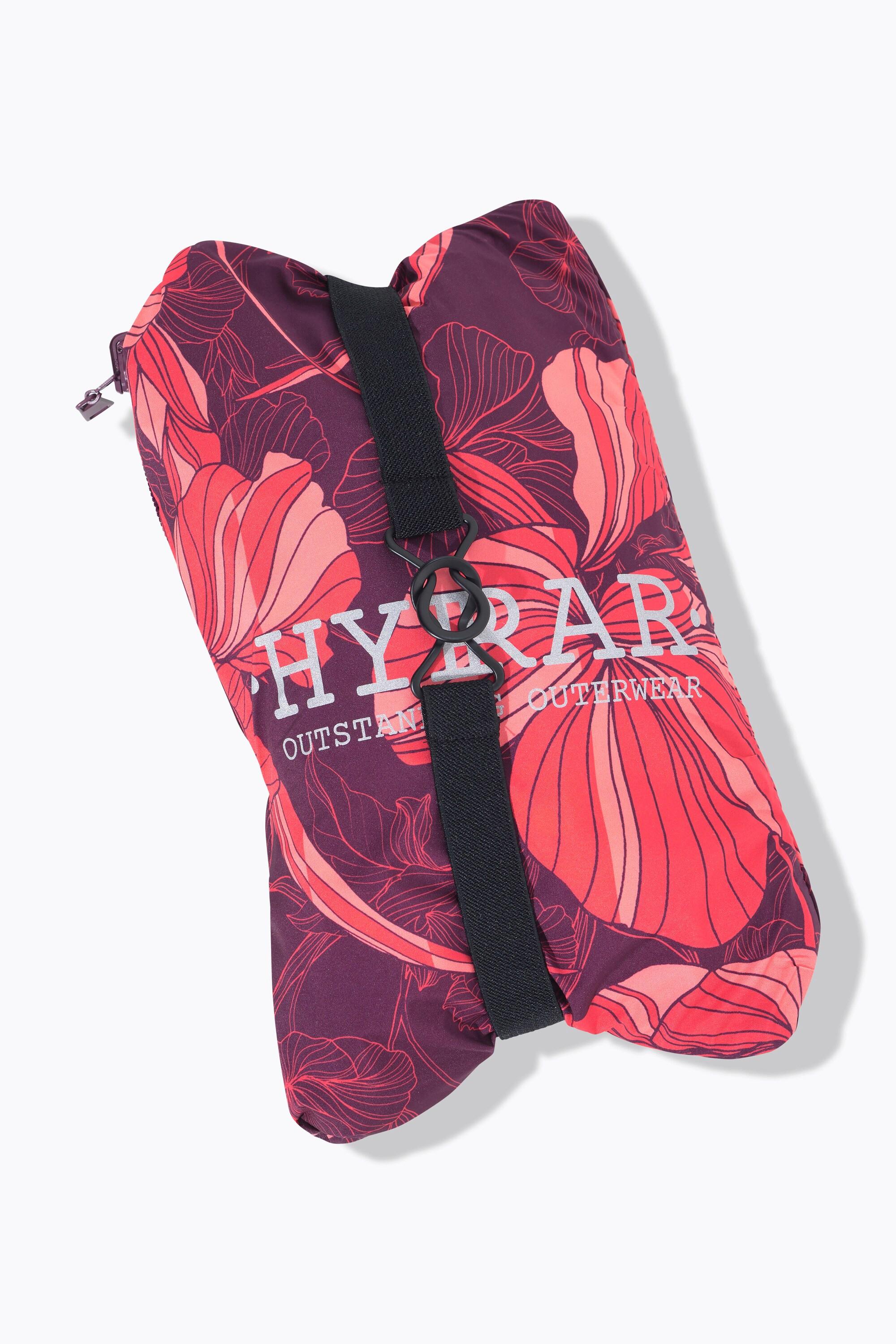 Ulla Popken Giacca Antipioggia Leggera Impermeabile Ripiegabile con Cappuccio  