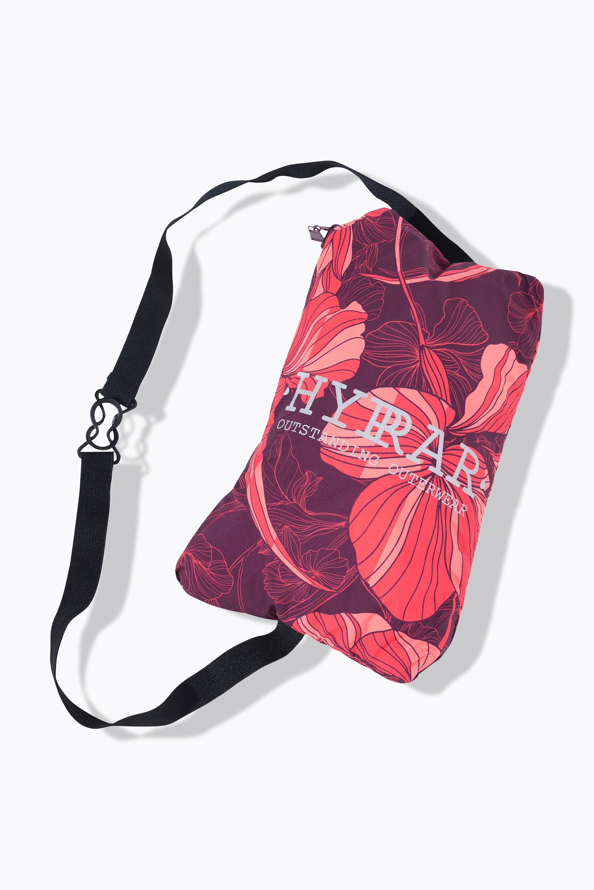 Ulla Popken Giacca Antipioggia Leggera Impermeabile Ripiegabile con Cappuccio  