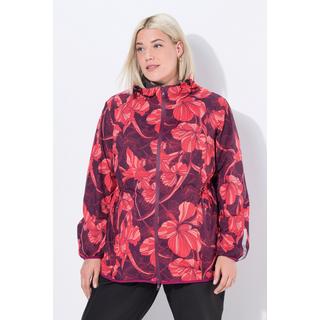 Ulla Popken Giacca Antipioggia Leggera Impermeabile Ripiegabile con Cappuccio  