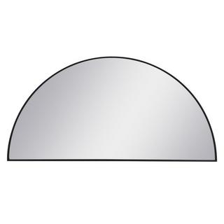 Vente-unique Specchio a semicerchio di design L.50 x H.100 cm in Metallo Nero - GAVRA  