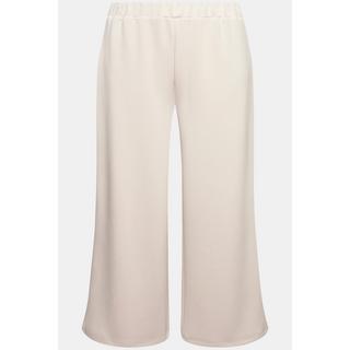 Ulla Popken  Jupe-culotte large en jersey, ceinture élastique et longueur au mollet 