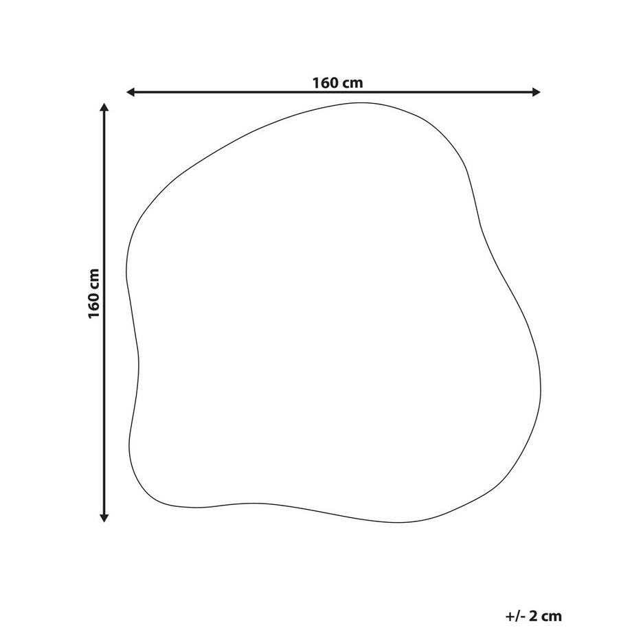 Beliani Tapis en Soie artificielle Minimaliste GORANO  