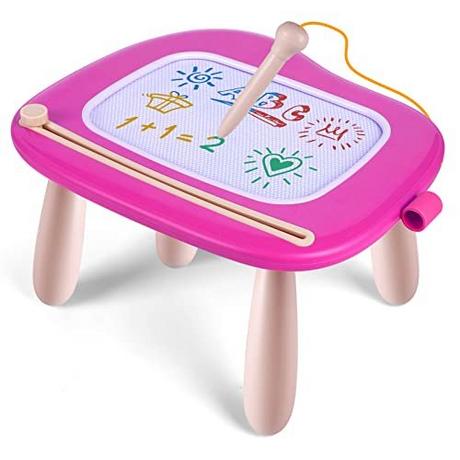 Activity-board  Kinderspielzeug ab 1 Jahr, Magnetische Maltafel Zaubertafel Bunt Zeichentafel Magnettafel mit 4 