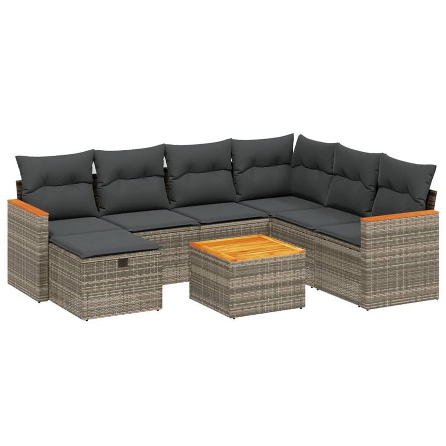 set divano da giardino Polirattan
