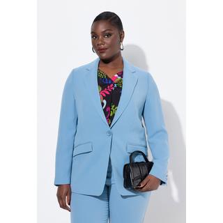 Ulla Popken  Blazer con revers, tasche con patta e abbottonatura 