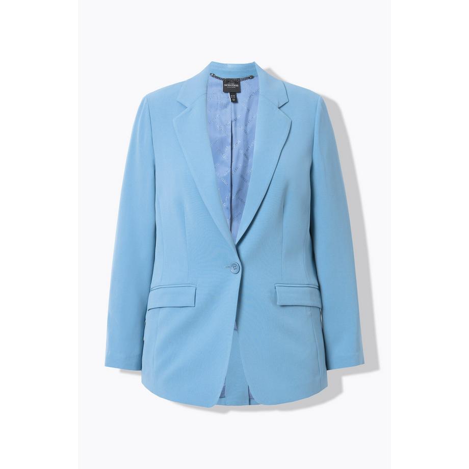 Ulla Popken Blazer Col Revers Poches Rabat Fermeture Bouton  