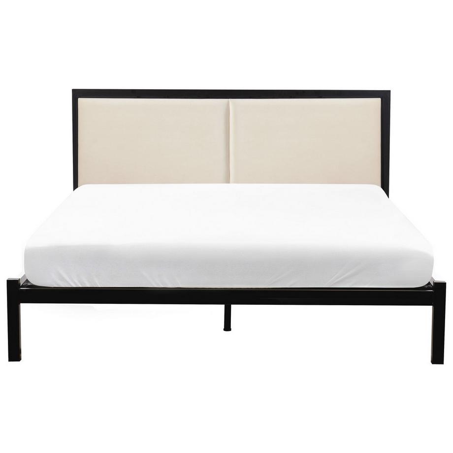 Beliani Bett mit Lattenrost aus Stahl Industriell CLAMART  