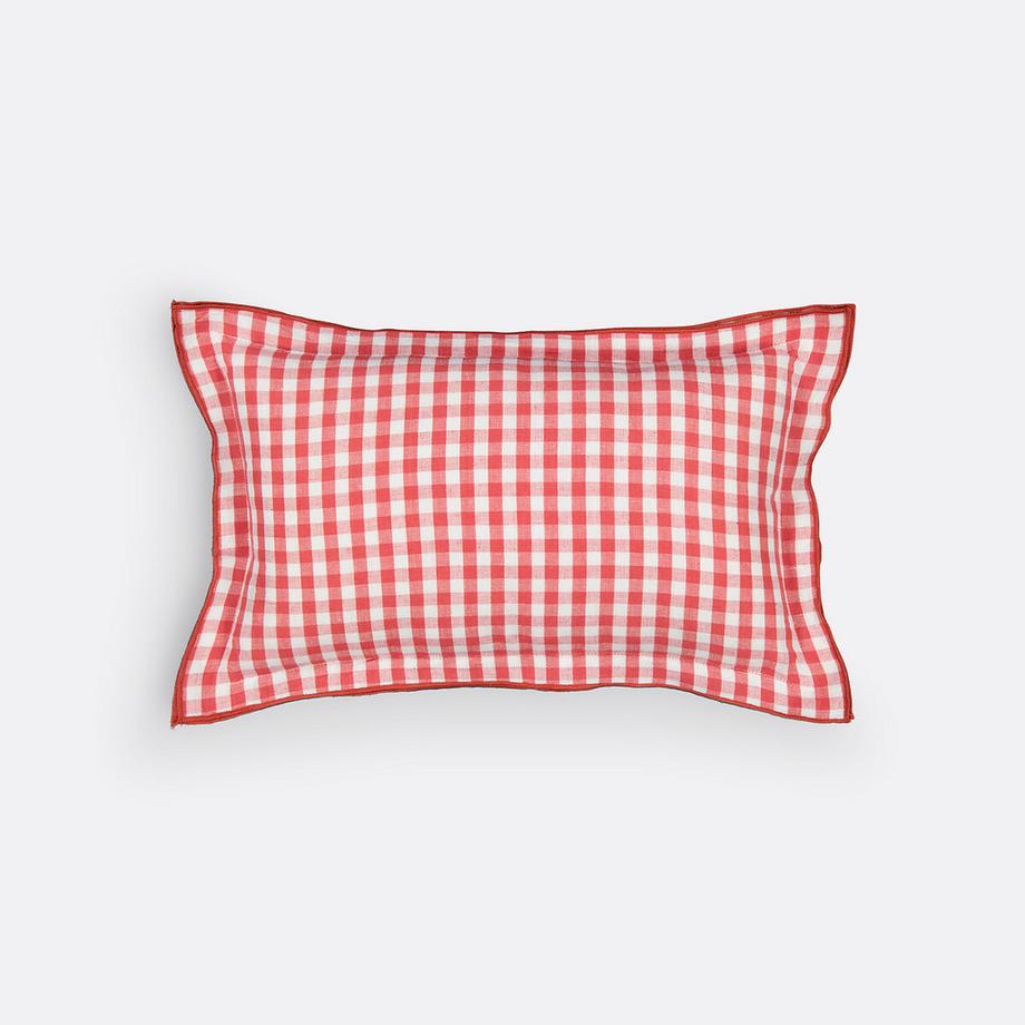 La Redoute Intérieurs Vichy Cotone Lino Fodera per Cuscino  