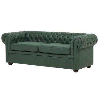 Beliani Canapé 3 places en Cuir PU Glamour CHESTERFIELD  