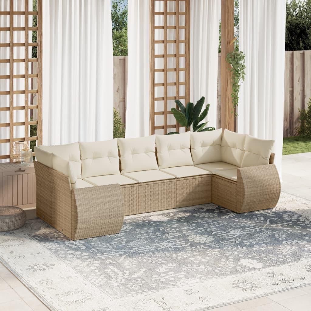 VidaXL set divano da giardino Polirattan  