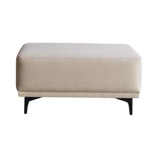 Tikamoon Poggiapiedi in tessuto ecrù Lars  