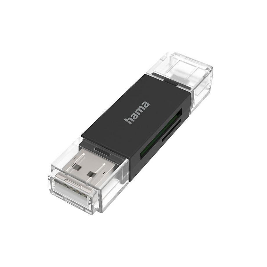 hama  HAMA Kartenleser USB-A Micro-USB SD/microSD 