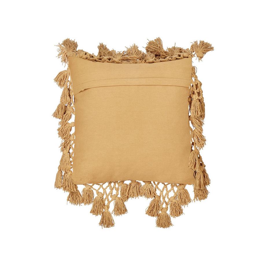 Beliani Dekokissen 2er Set aus Baumwolle Boho OLEARIA  