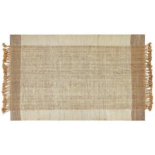 Beliani Tapis en Jute Boho DEDEMLI  