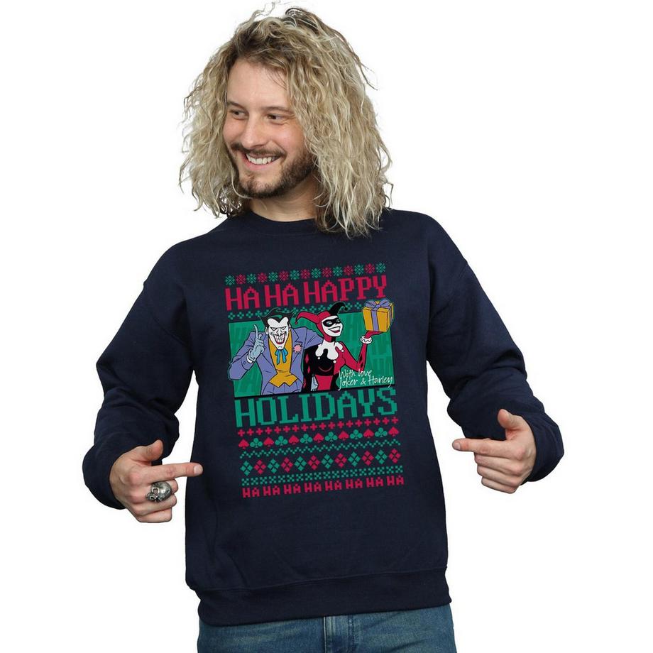 DC COMICS Ha Ha Happy Holidays Felpa  