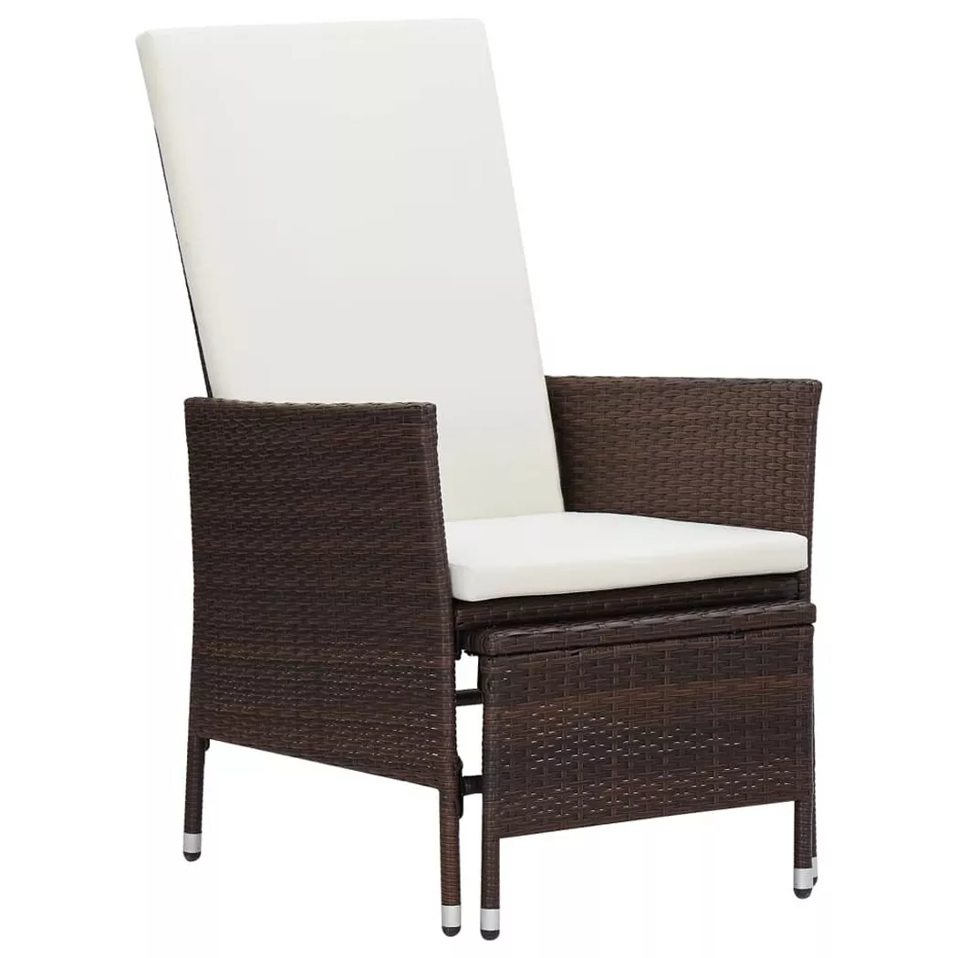 VidaXL - Fauteuil rotin synthétique, One Size, Marron