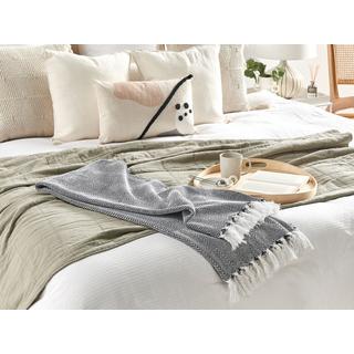 Beliani Coperta in Cotone Scandinavo Tangier  